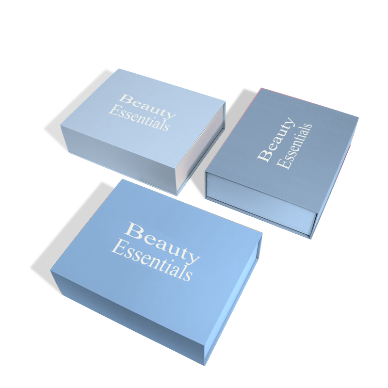 Blue Beauty Essentials Presentation Box — Coordinate the range of outer packs