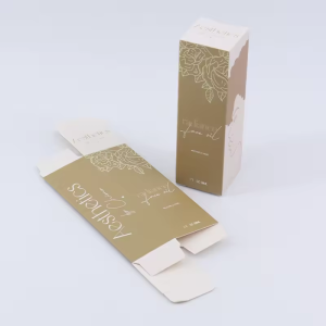 Botanical Serum Folding Cartons — A coordinated set of printed panels