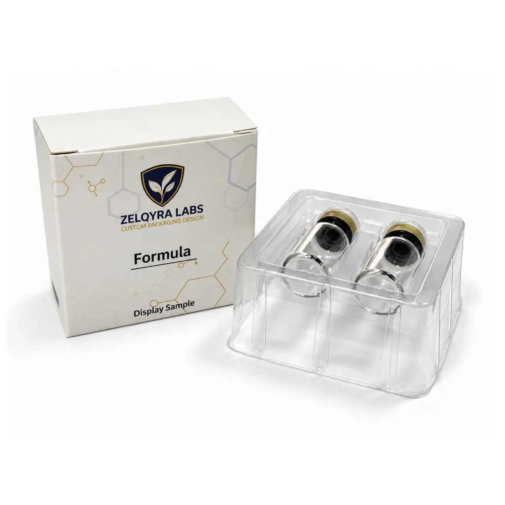 Double Vial Carton with Clear Tray — main product view