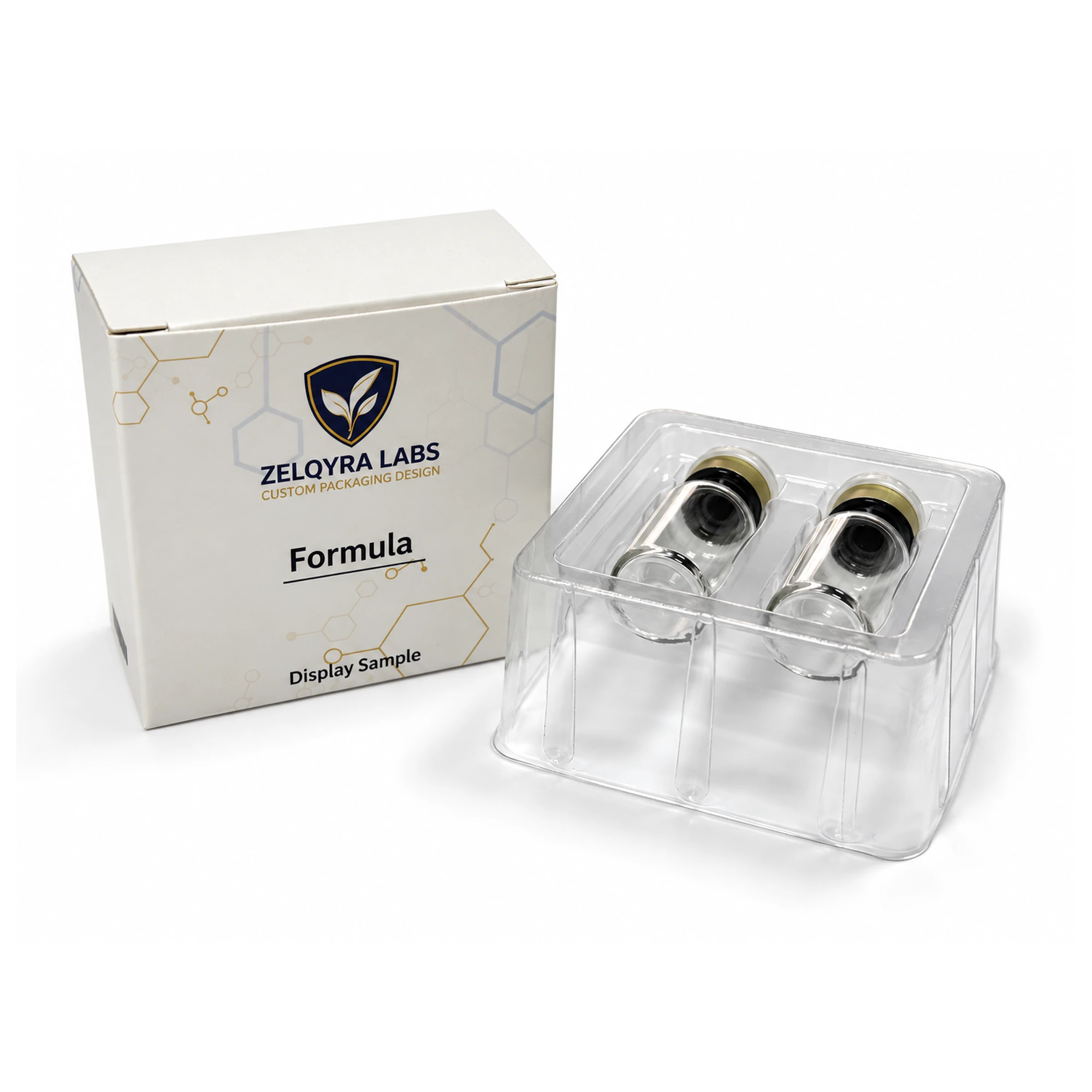 Double Vial Carton with Clear Tray — main product view