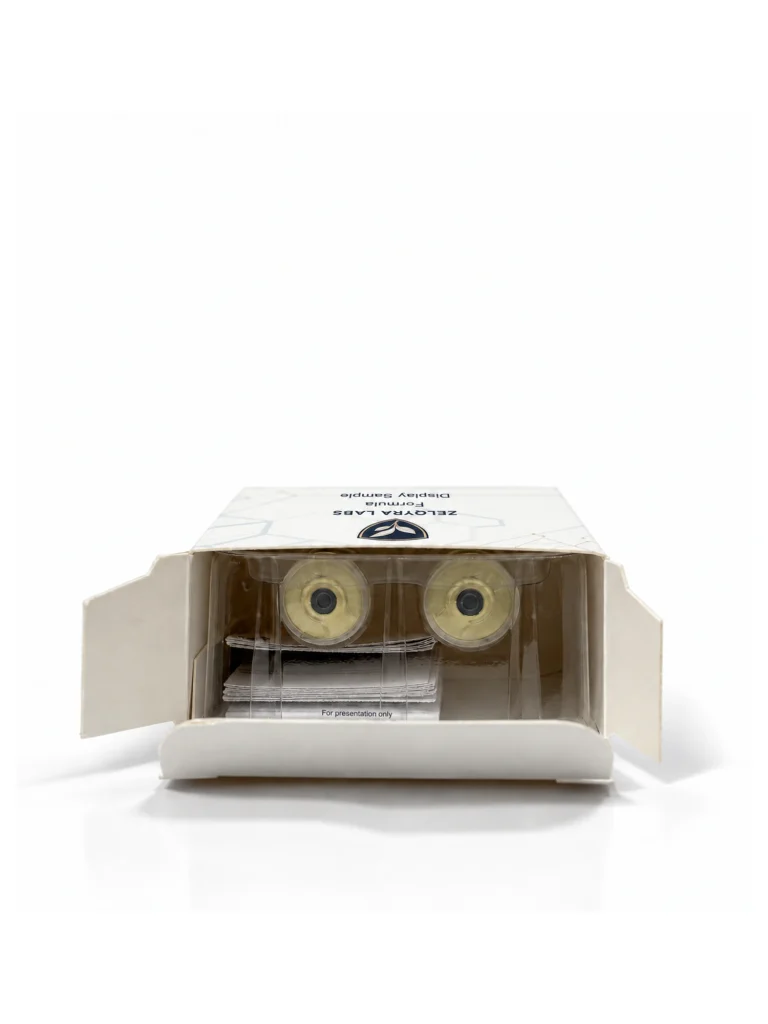 Double Vial Carton with Clear Tray — Two separate vial positions