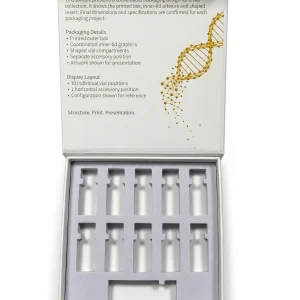 Multi-Vial Presentation Box with Fitted Insert — Space for your kit information