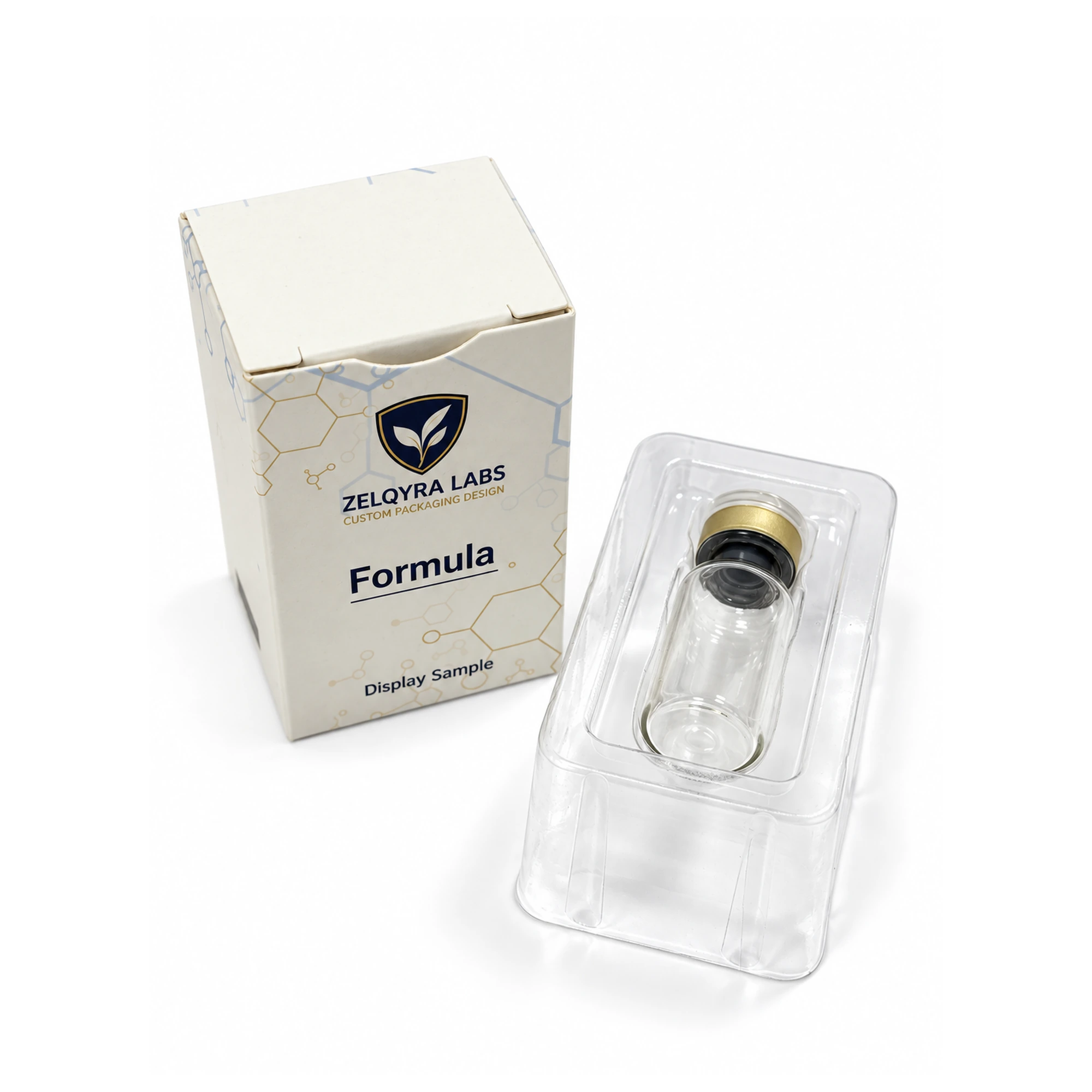 Single Vial Carton with Clear Tray — main product view