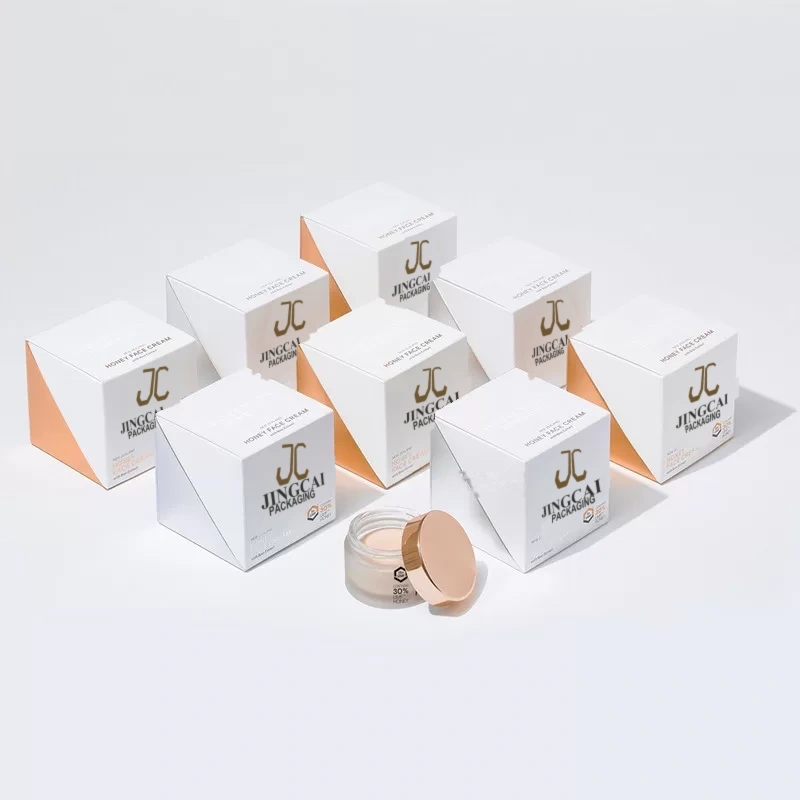 White & Gold Cream Jar Cartons — additional view 4