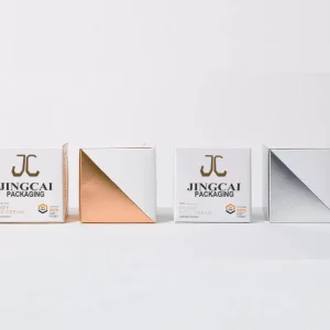 White & Gold Cream Jar Cartons — Coordinate the carton across a range