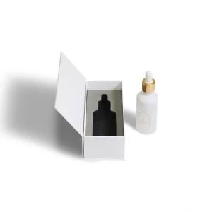 White & Gold Dropper Bottle Gift Box — main product view