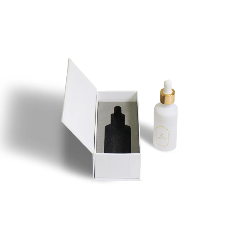 White & Gold Dropper Bottle Gift Box — main product view