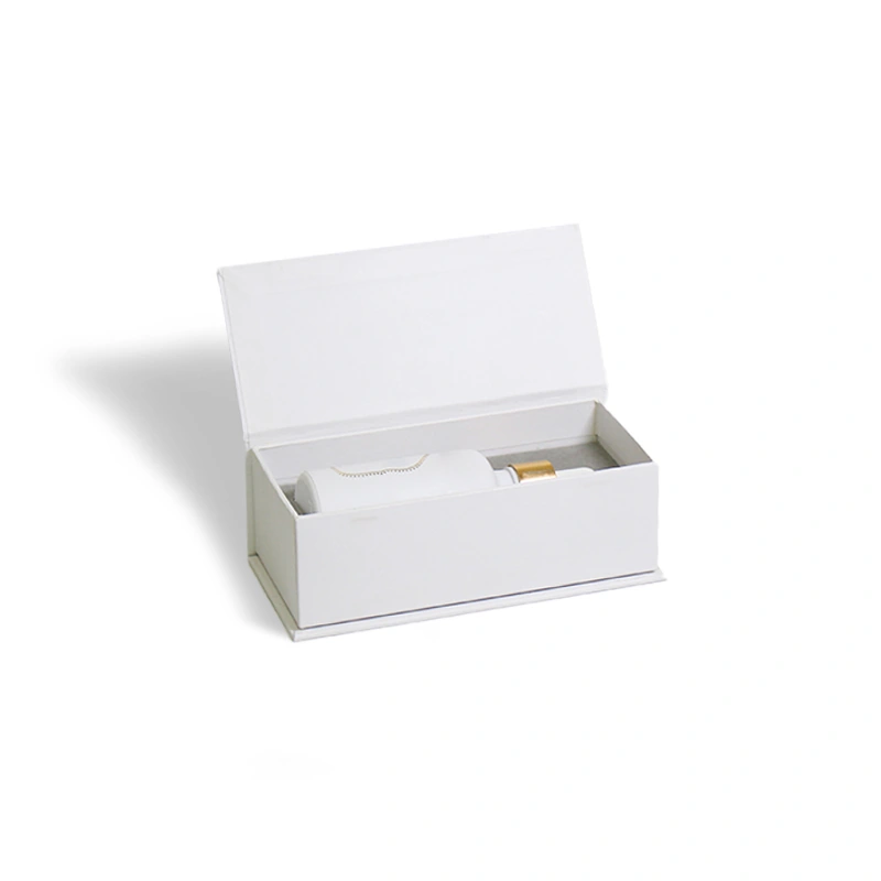 White & Gold Dropper Bottle Gift Box — Review the bottle in the finished pack