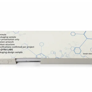 Window Pen Carton with Paper Insert — A dedicated information panel