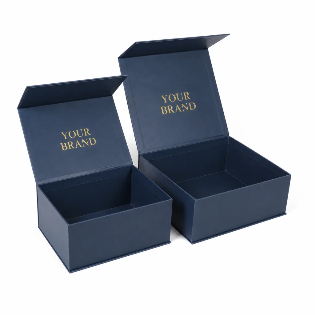 Navy Magnetic Gift Box & Matching Bag — detail view 2