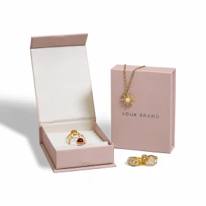 Dusty Rose Jewelry Presentation Box — main view