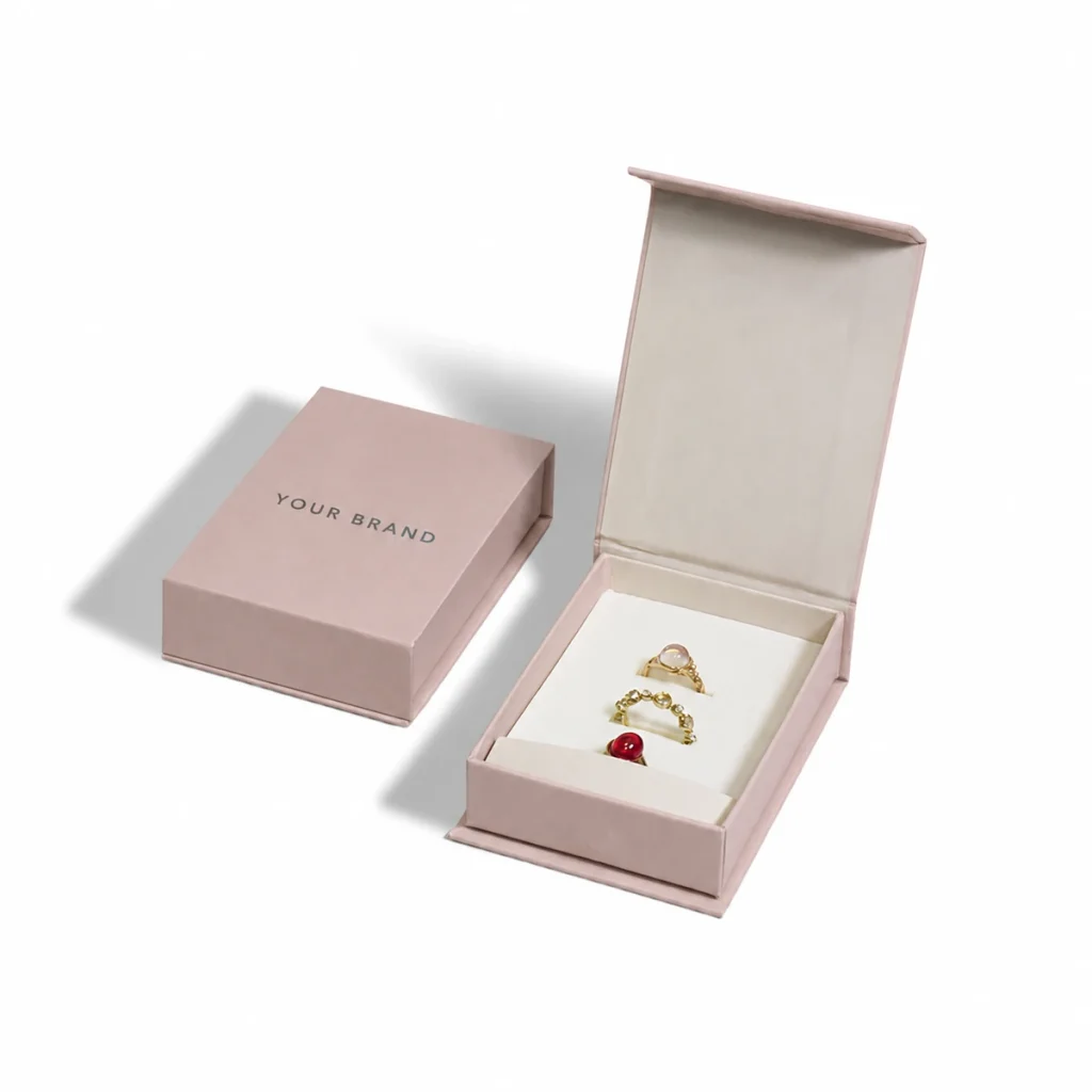 Dusty Rose Jewelry Presentation Box — detail view 2