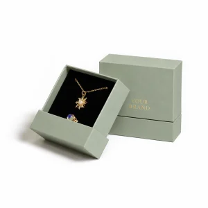 Sage Jewelry Gift Box with Velvet Insert — detail view 3