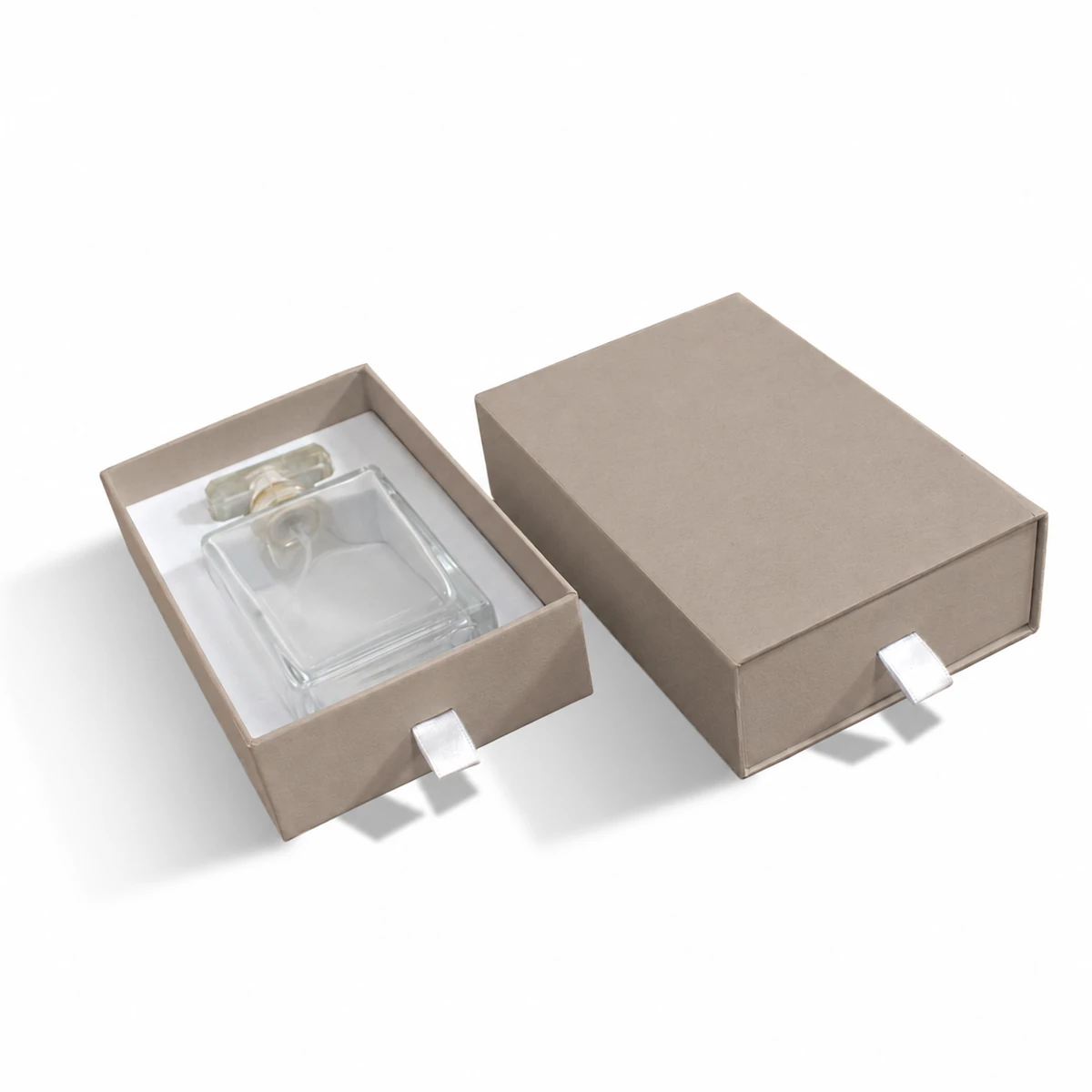 Taupe Perfume Drawer Box — main view
