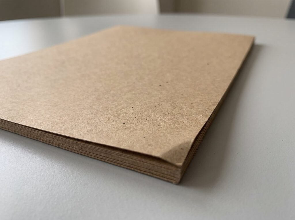 Brown kraft paperboard sheets