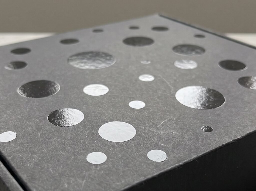 Spot UV close-up